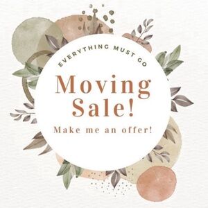 Moving sale